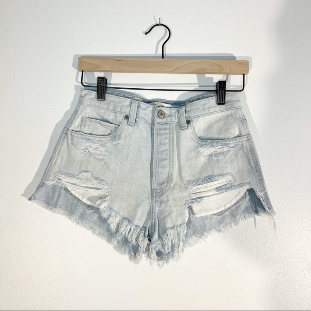 Abercrombie High waist Jean shorts